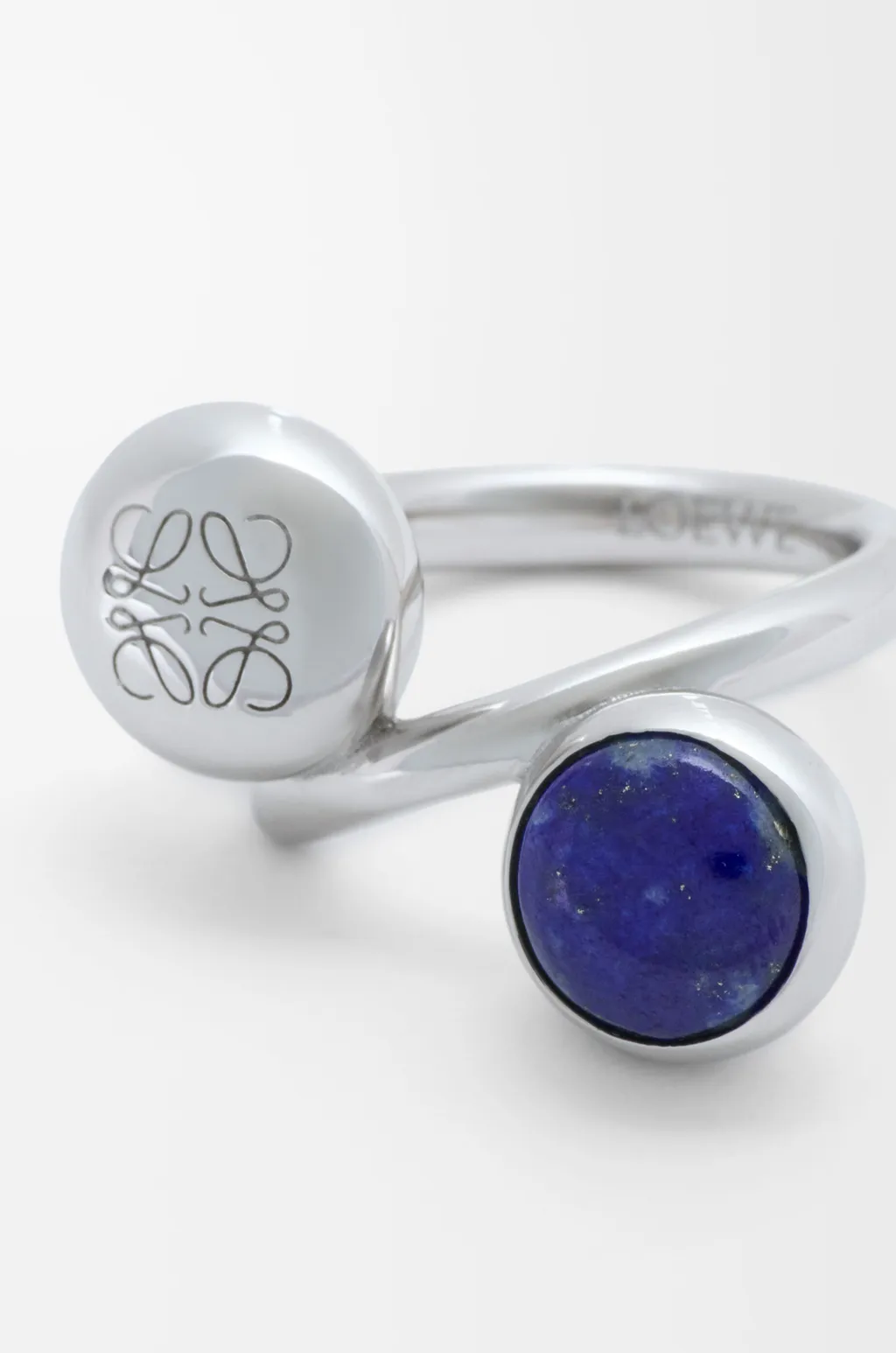 Anagram Pebble Ring In Sterling Silver And Lapis Lazuli