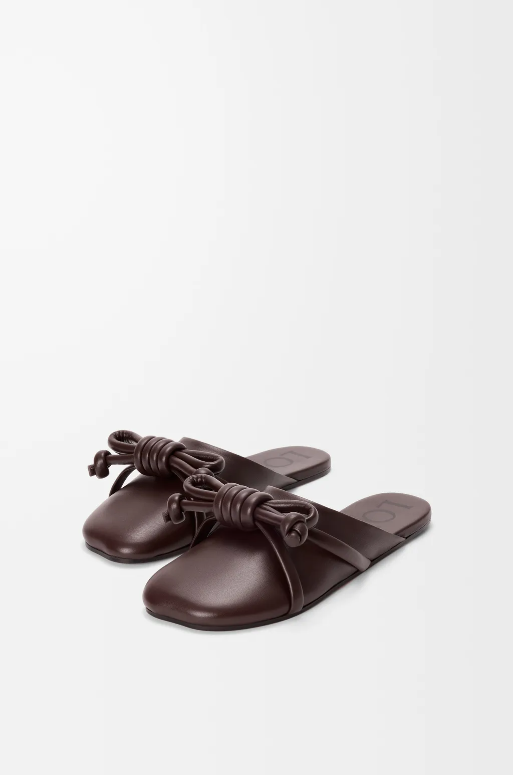 Flamenco Knot Mule In Lambskin