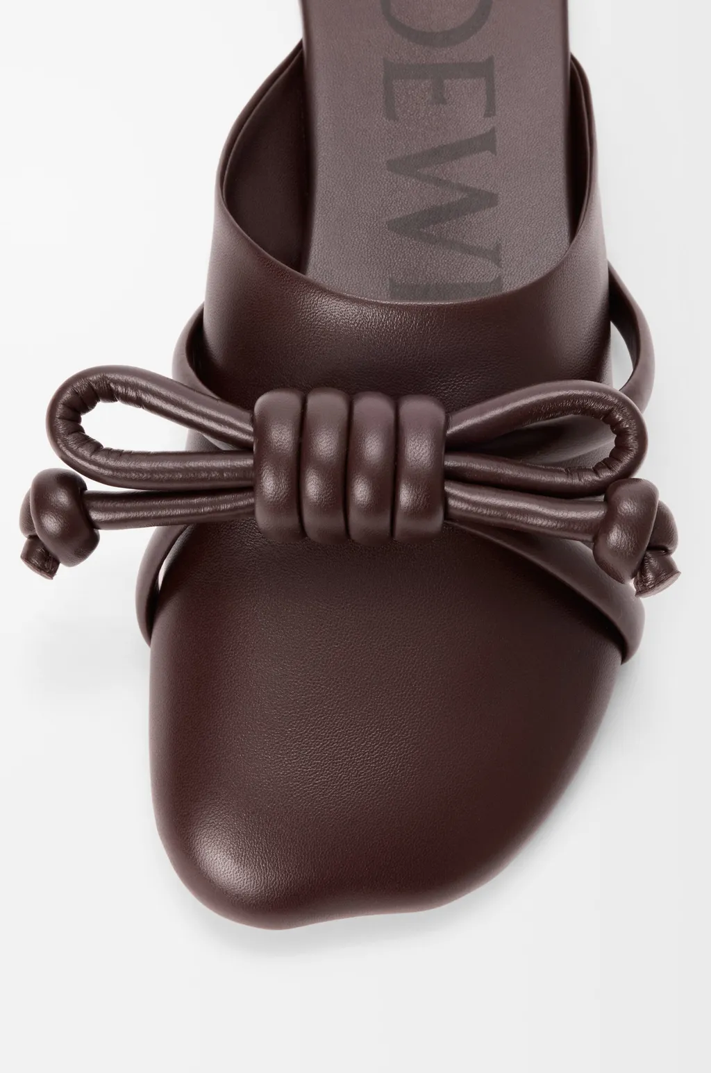 Flamenco Knot Mule In Lambskin