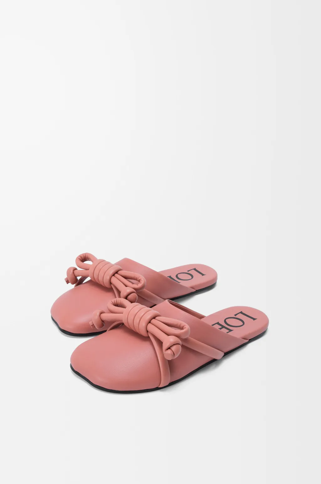 Flamenco Knot Mule In Lambskin