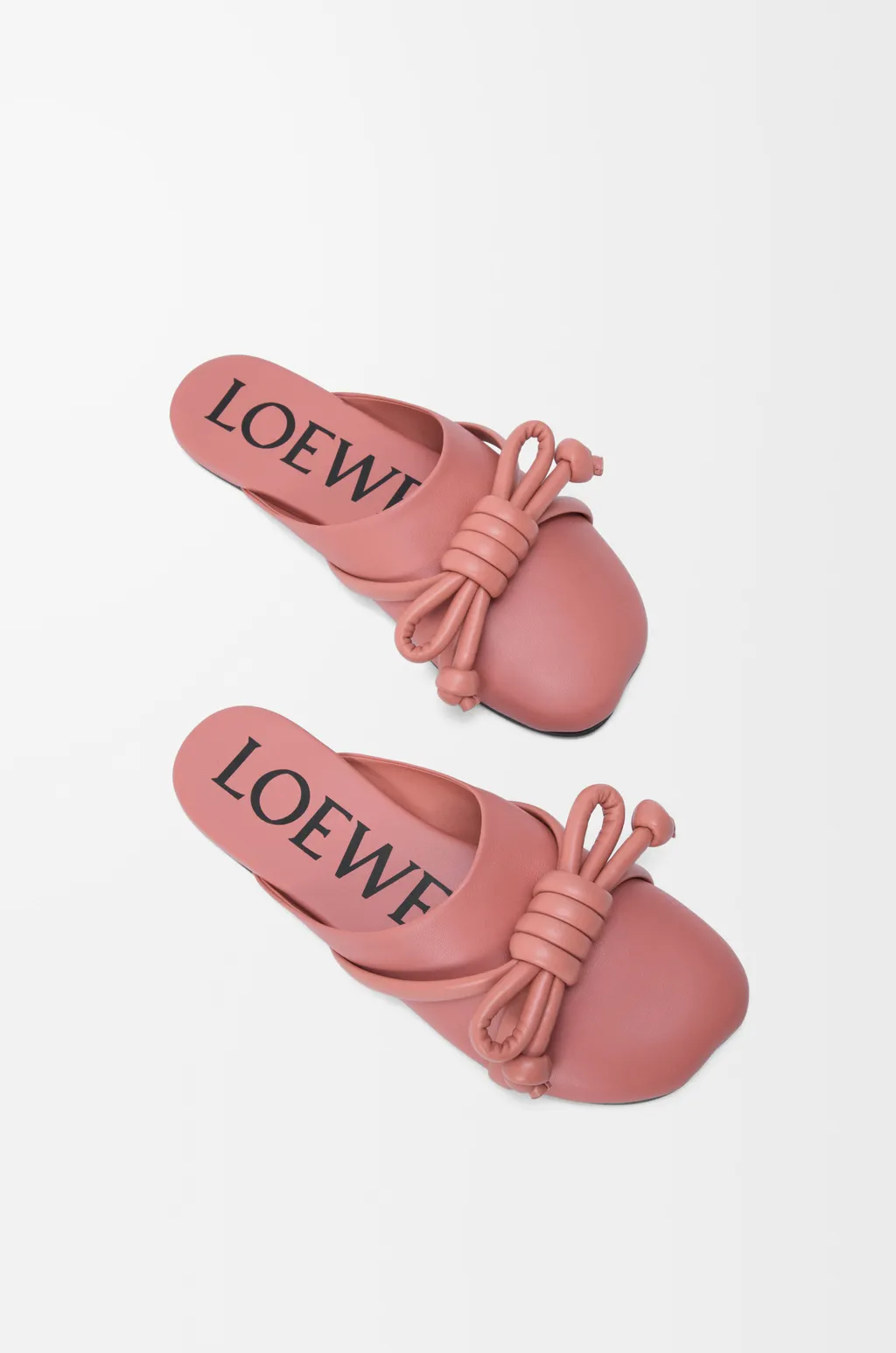 Flamenco Knot Mule In Lambskin