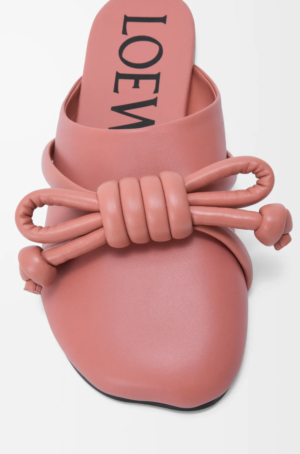 Flamenco Knot Mule In Lambskin