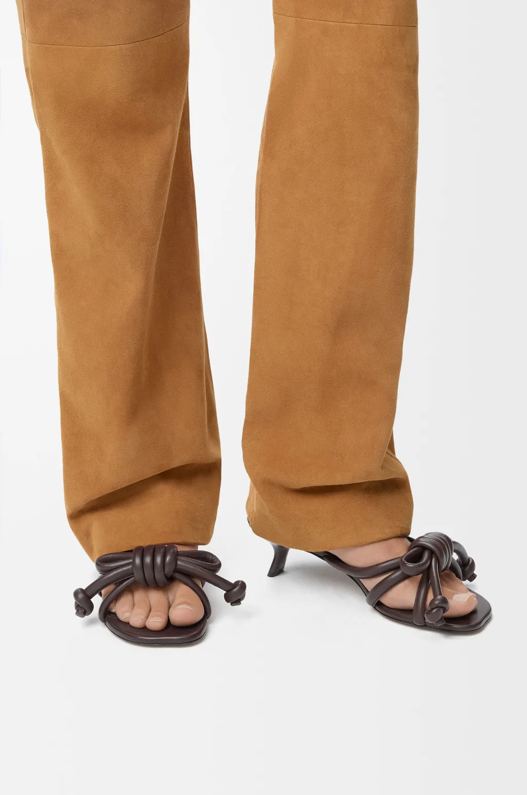 Flamenco Knot Sandal In Lambskin