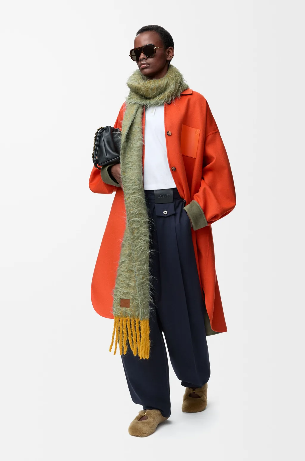 Coat In Wool And Cashmere