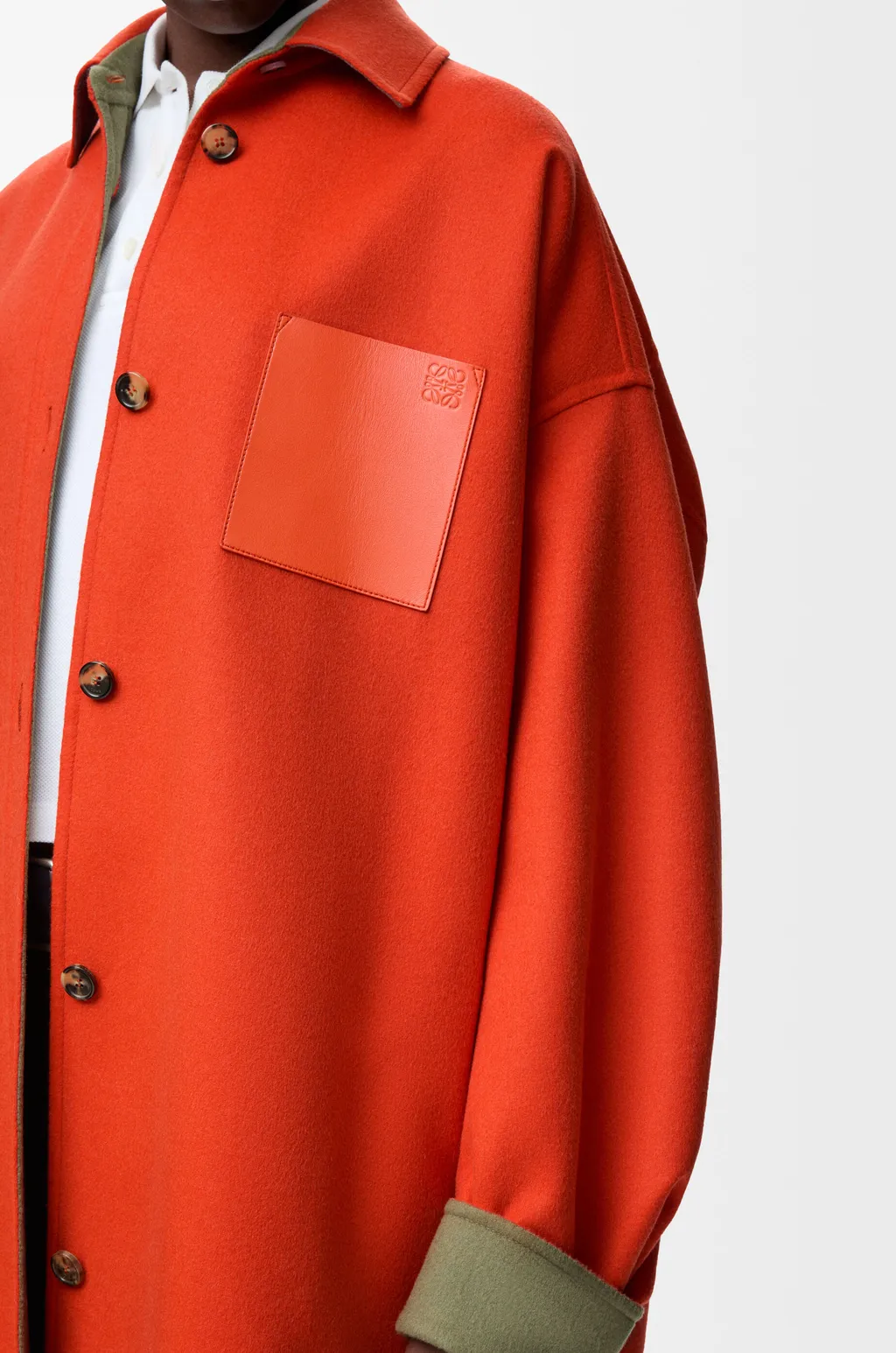 Coat In Wool And Cashmere