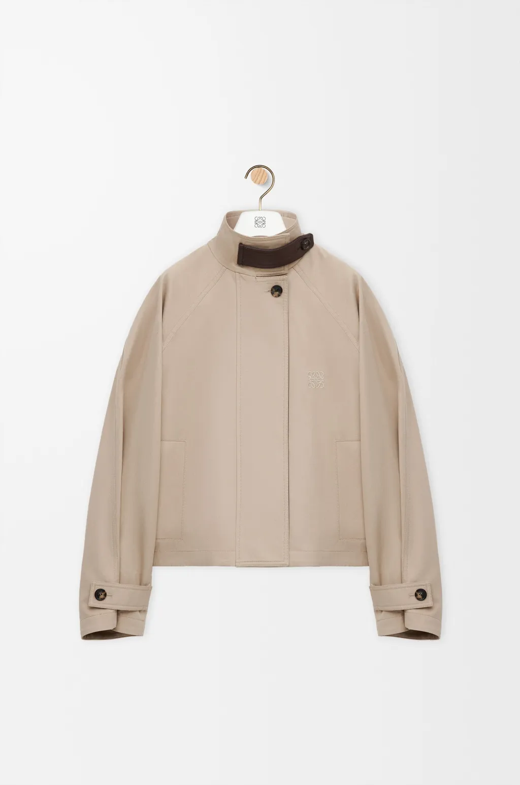 Short Parka In Cotton And Silk