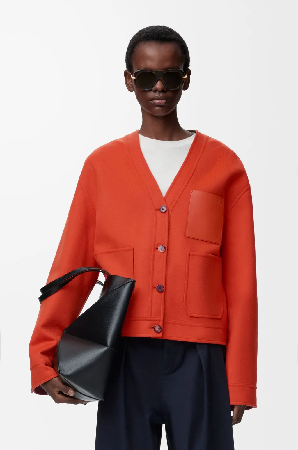 Cardigan In Wool And Cashmere