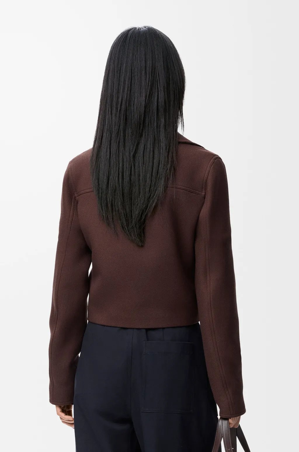Cropped Jacket In Wool