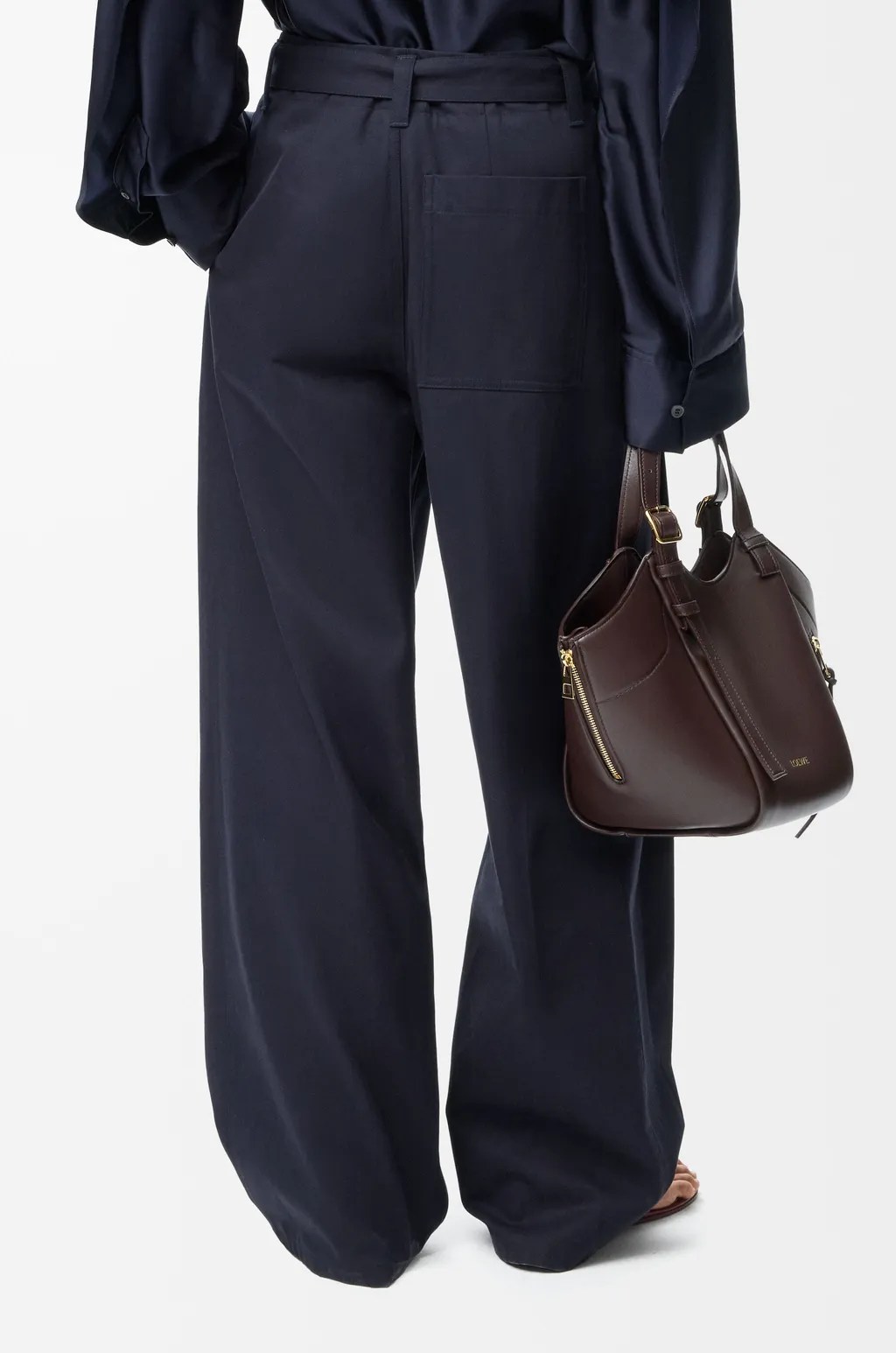 Trousers In Cotton And Silk