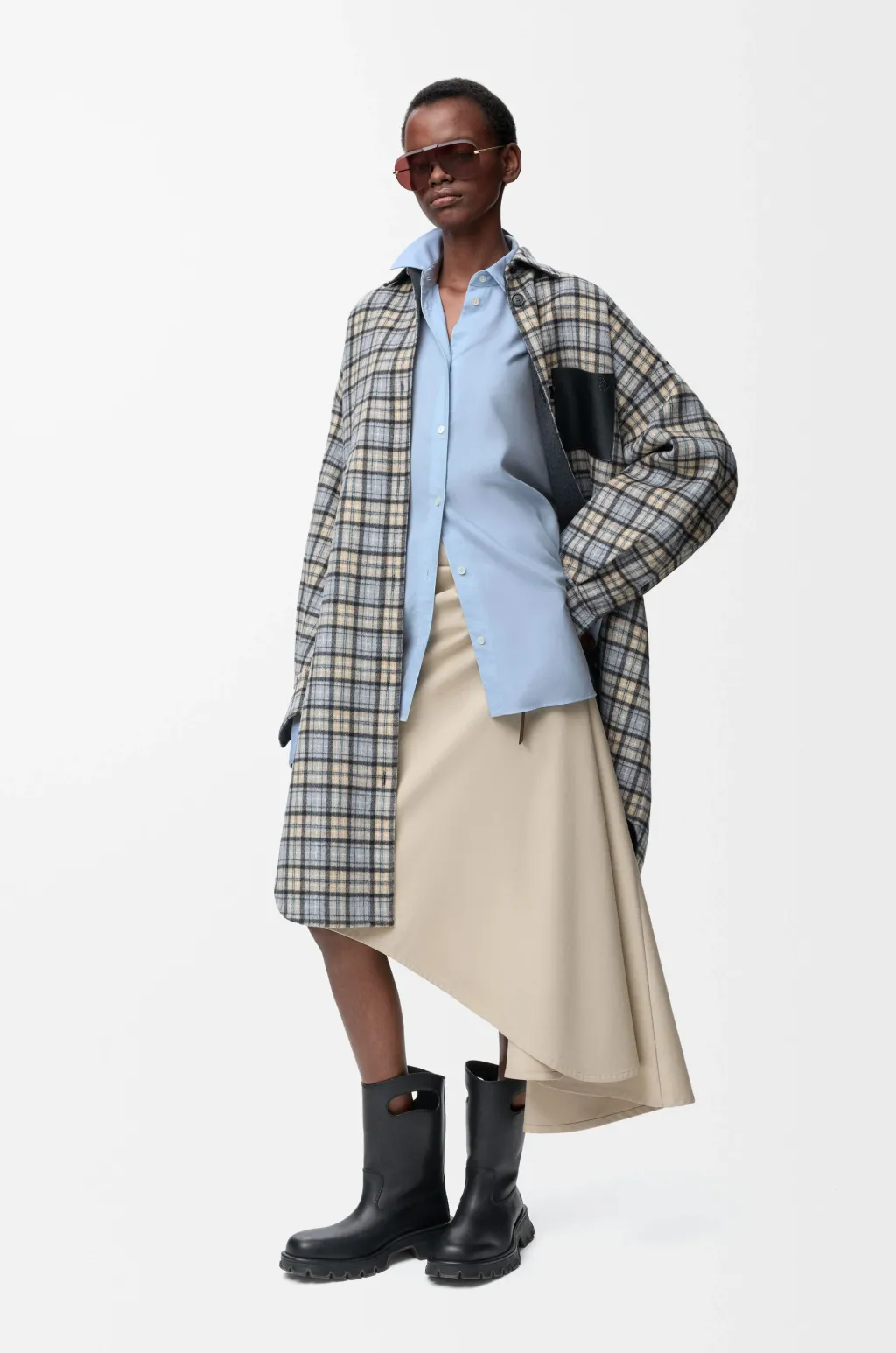 Shirt In Wool And Silk