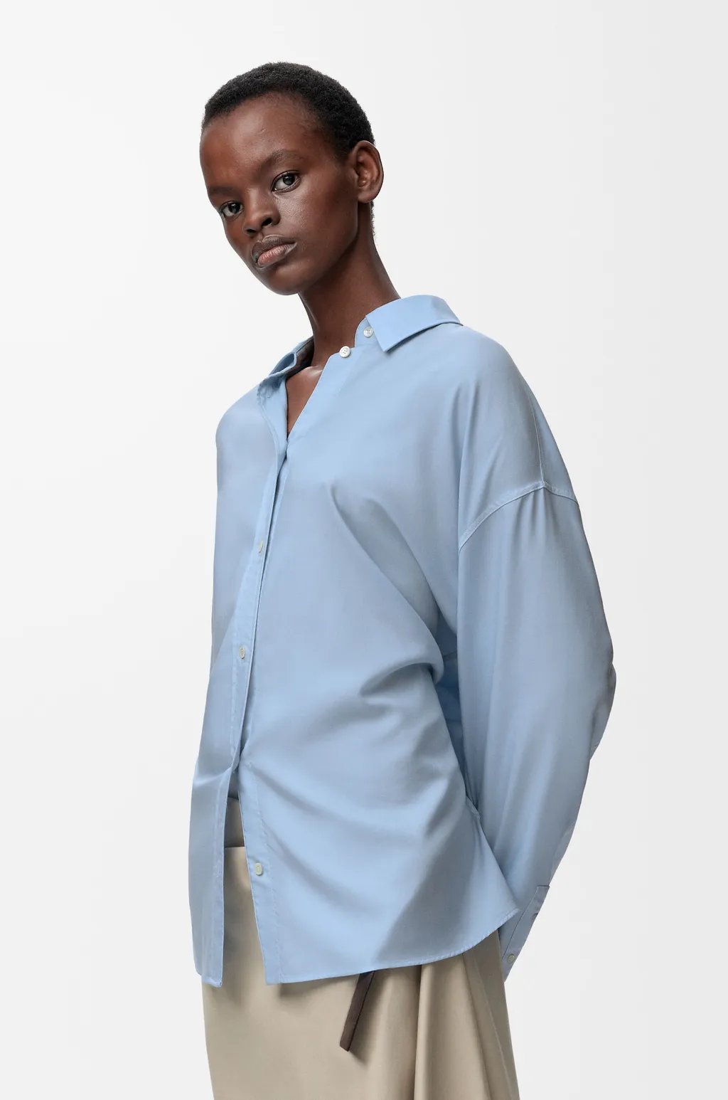 Shirt In Wool And Silk