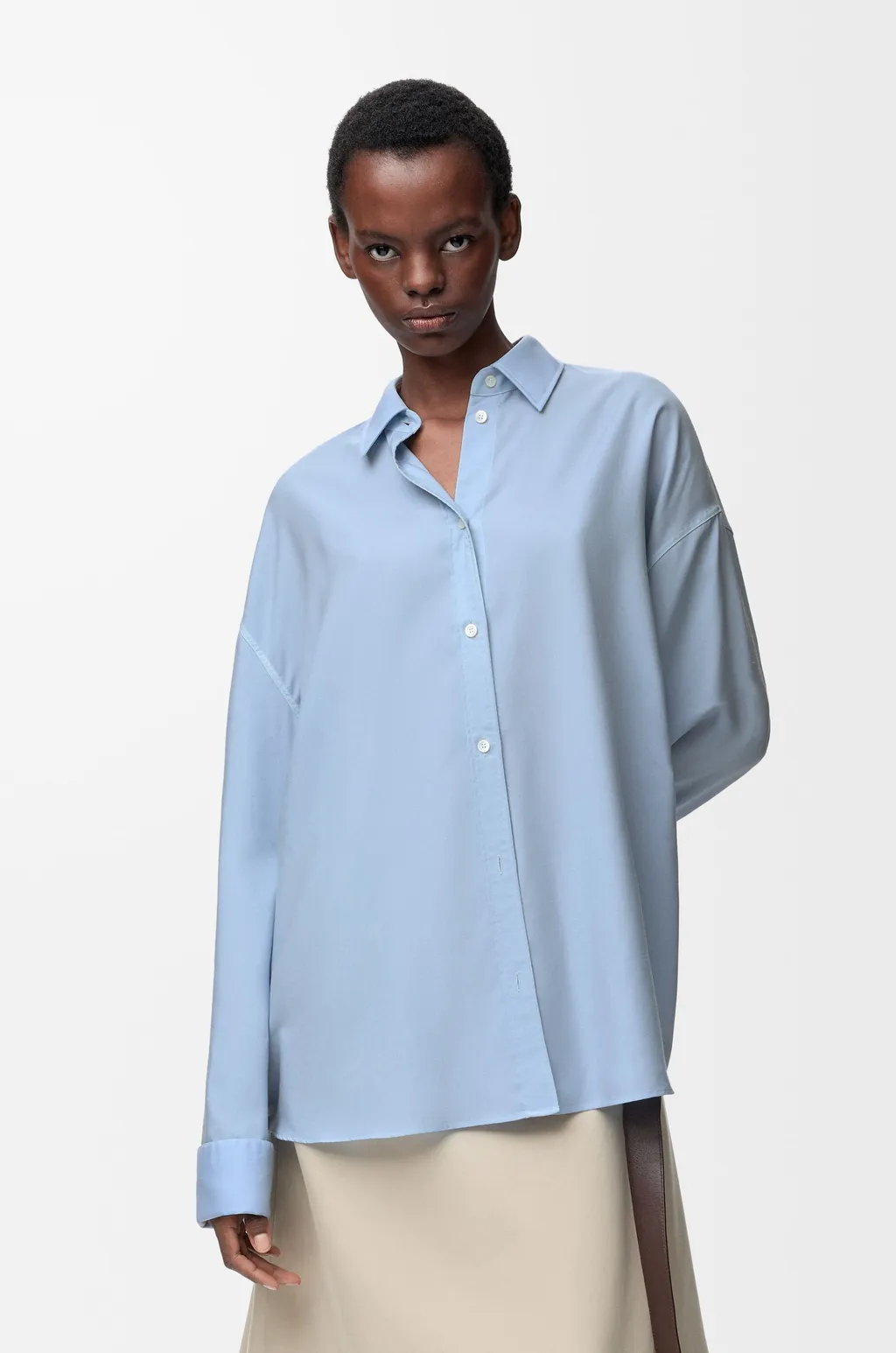 Shirt In Wool And Silk
