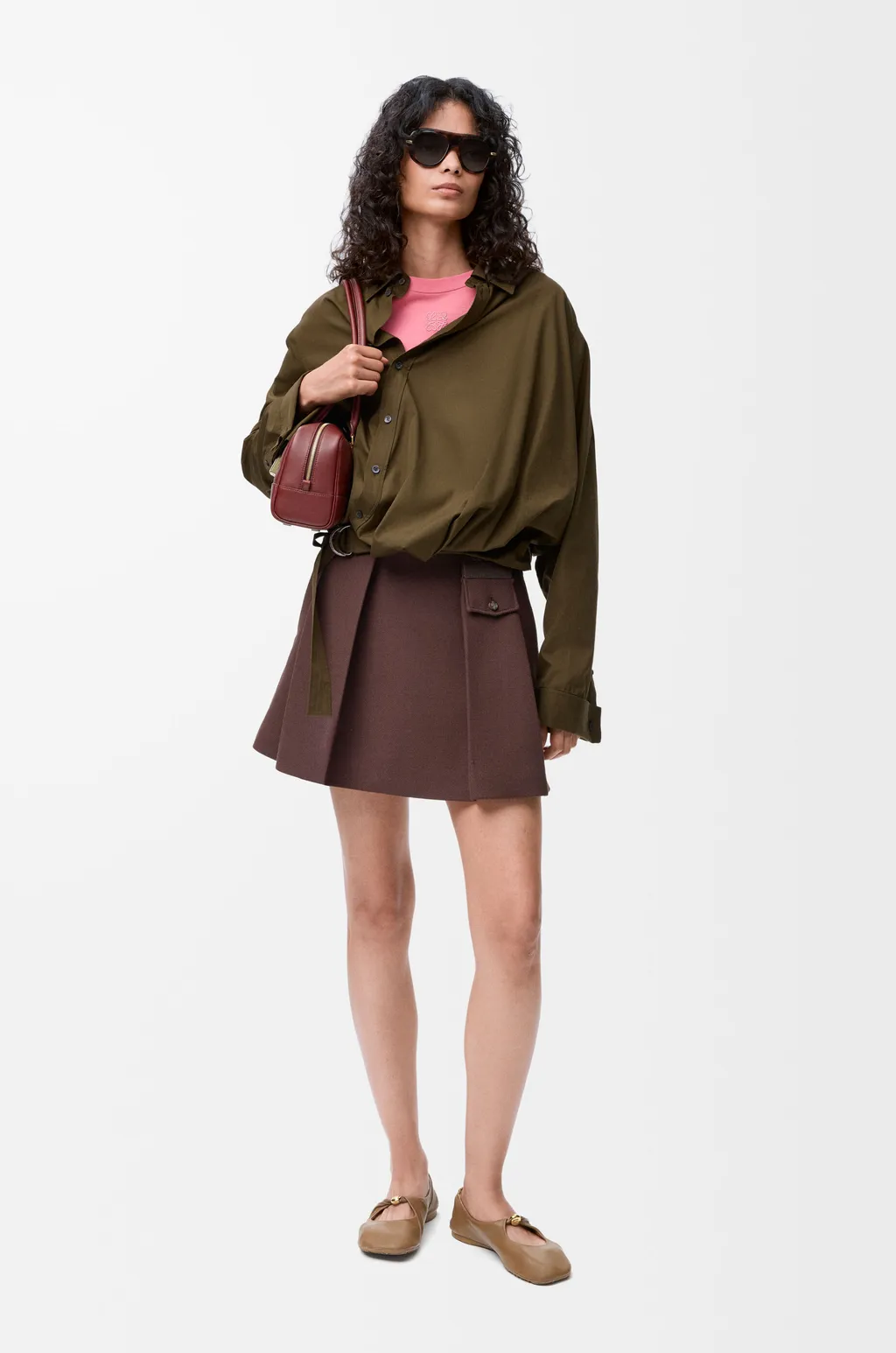 Draped Shirt In Cotton