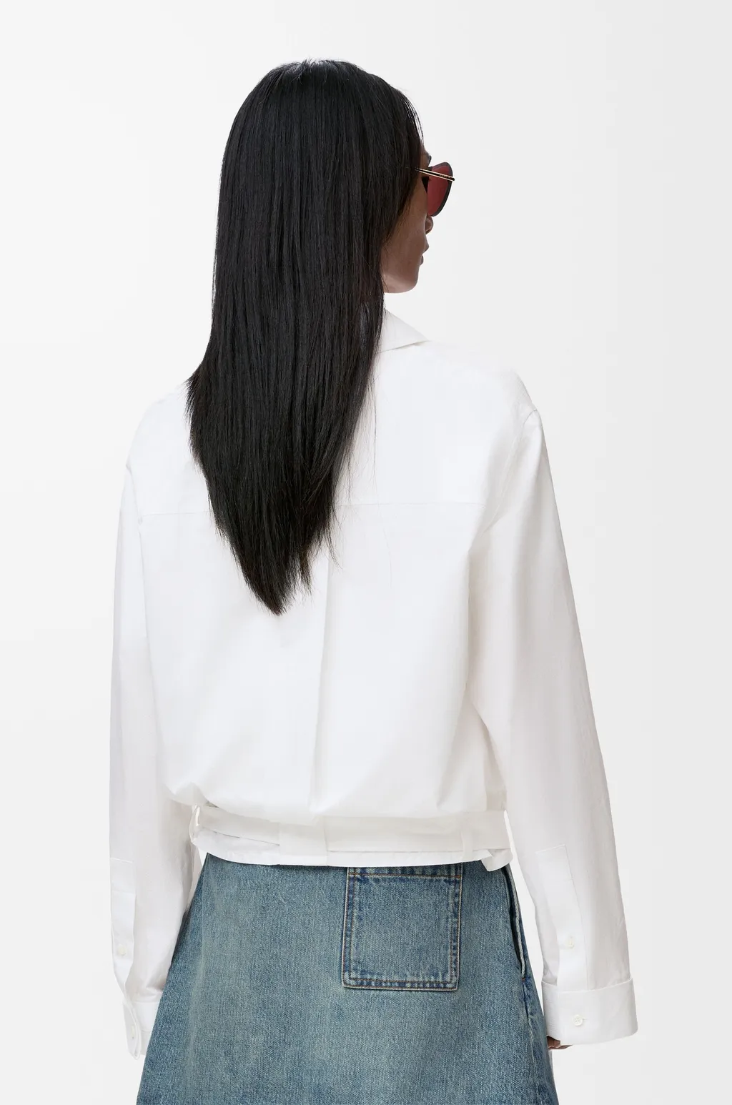Draped Shirt In Cotton