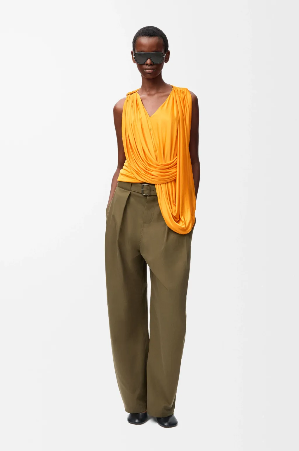 Draped Top In Viscose