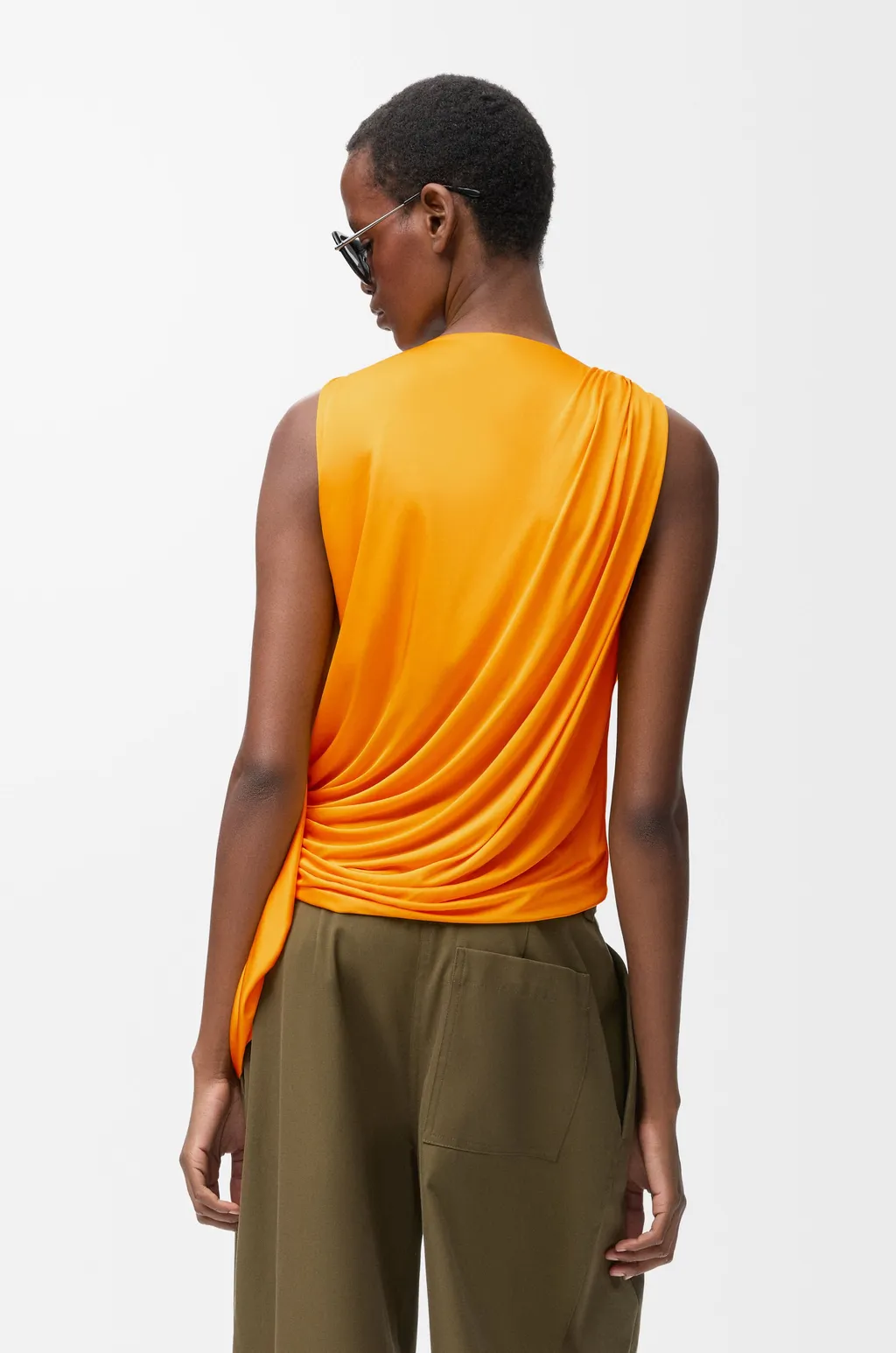 Draped Top In Viscose