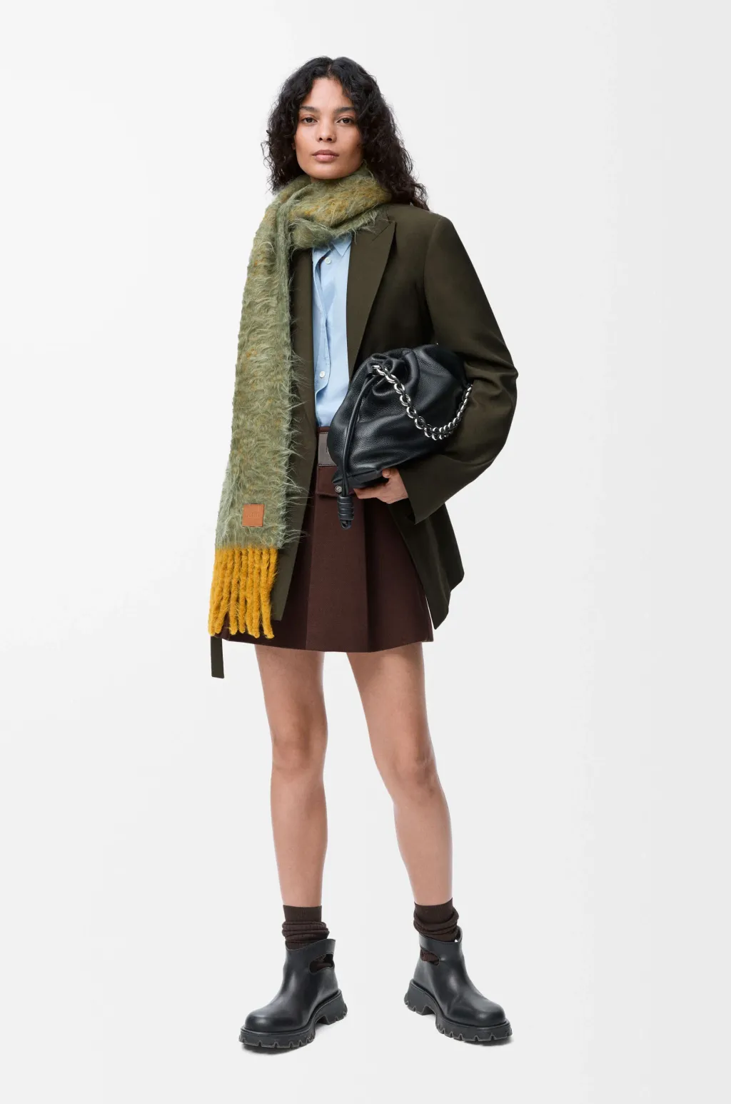 Mini Skirt In Wool