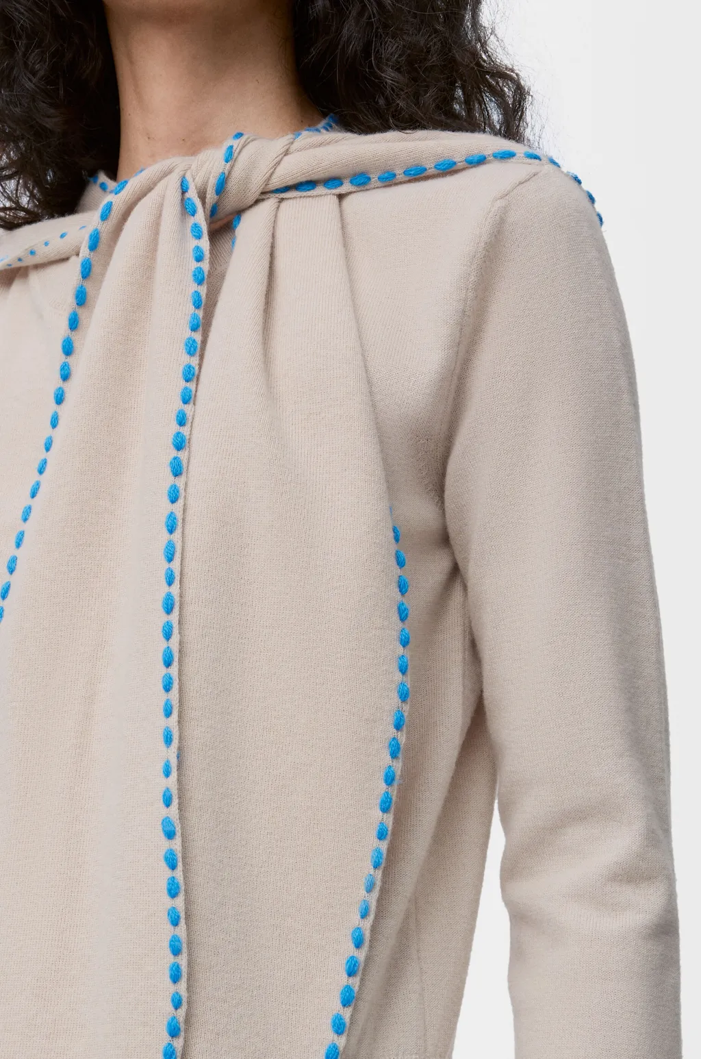 Scarf Sweater In Wool
