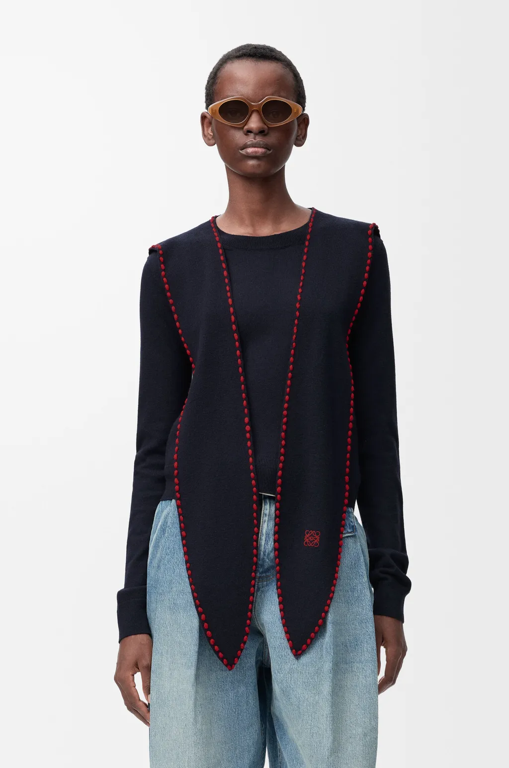 Scarf Sweater In Wool