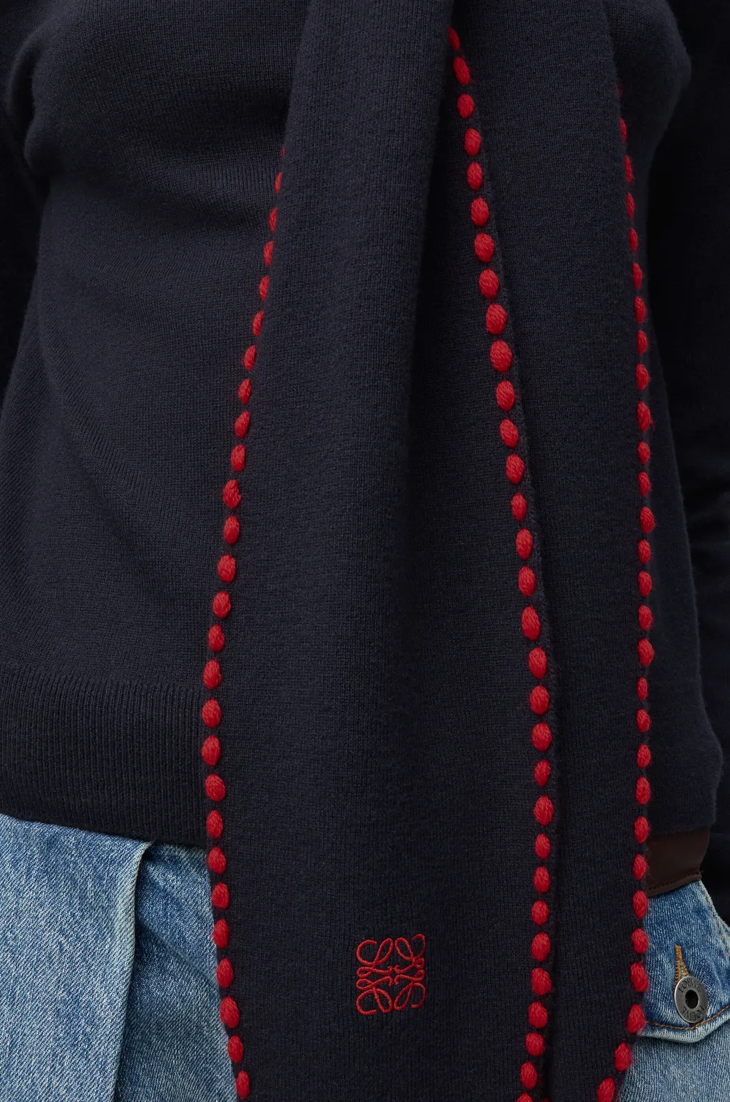 Scarf Sweater In Wool