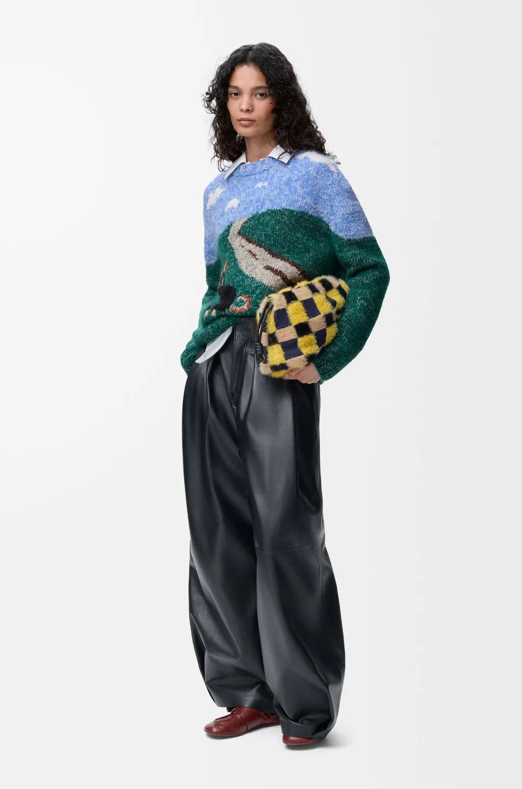Sweater In Wool And Mohair