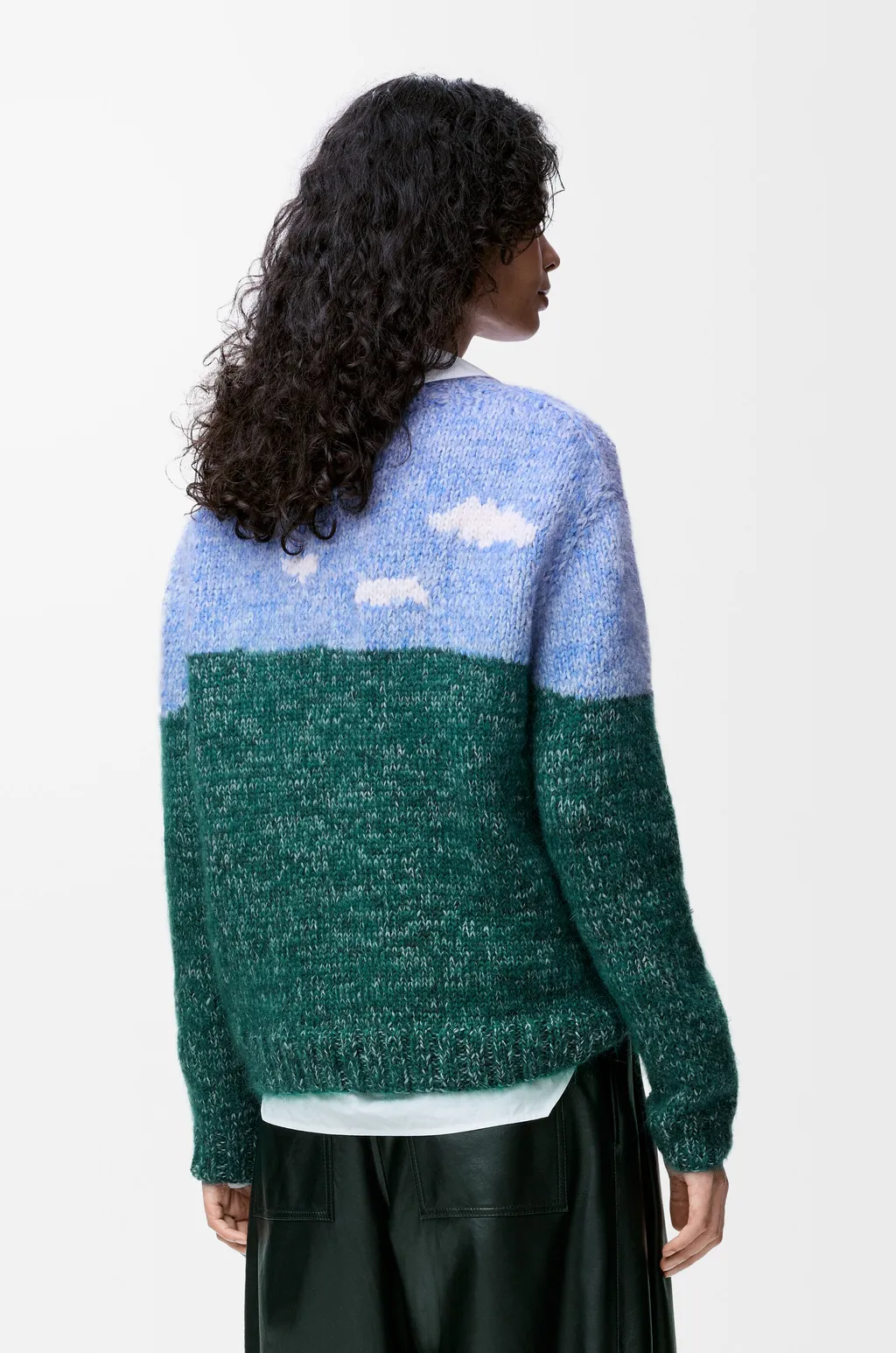 Sweater In Wool And Mohair