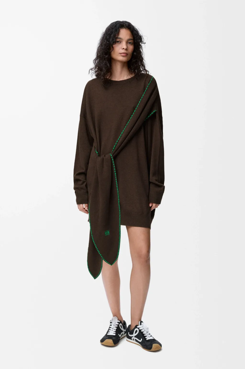 Scarf Dress In Wool