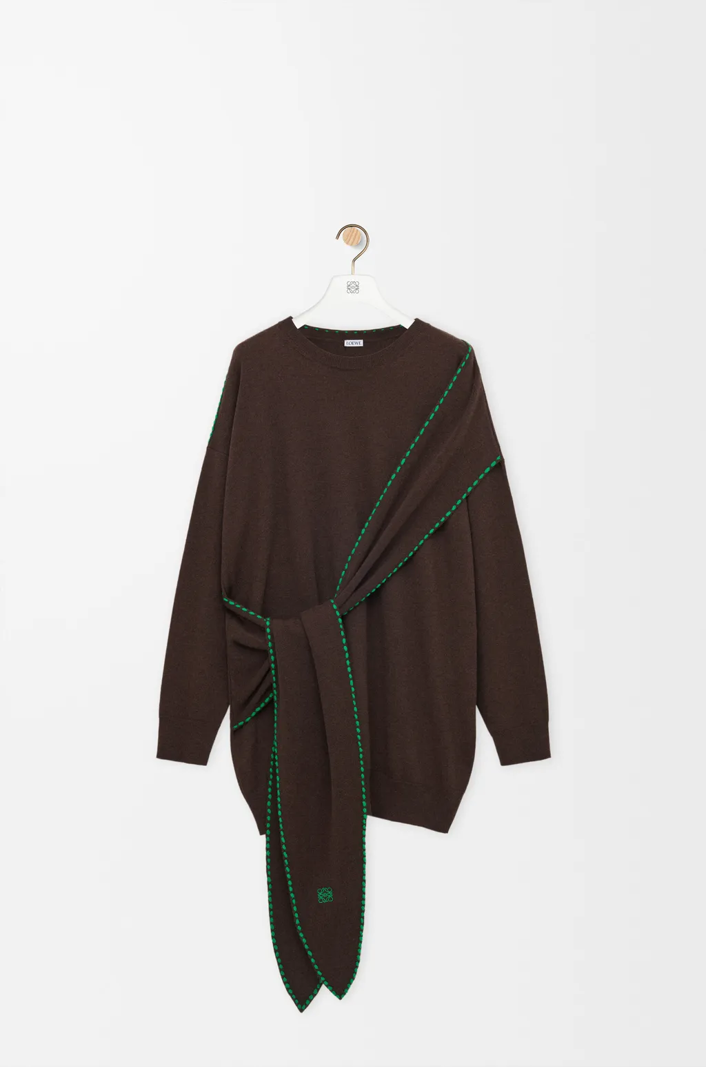 Scarf Dress In Wool