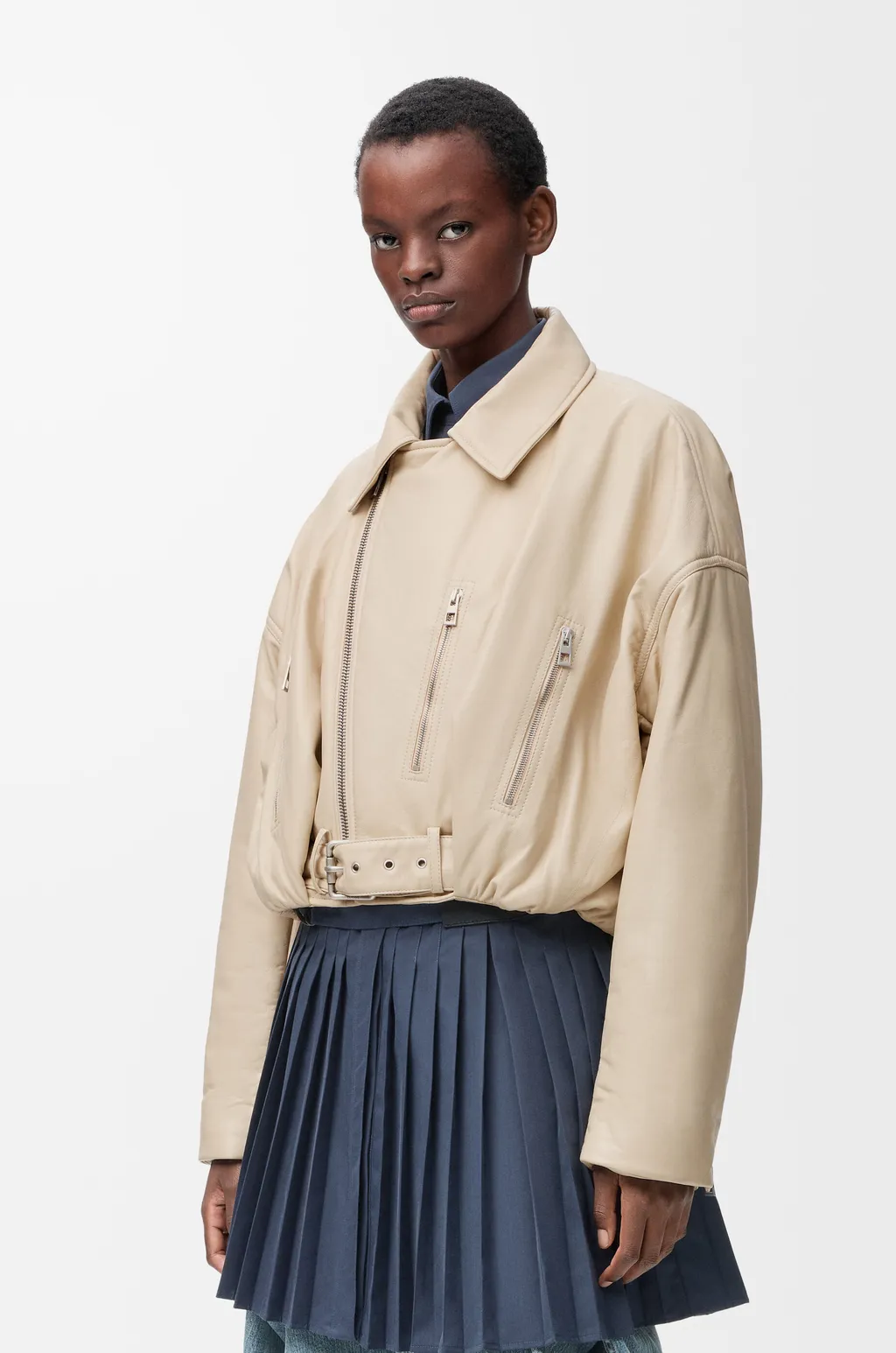 Biker Jacket In Nappa Lambskin