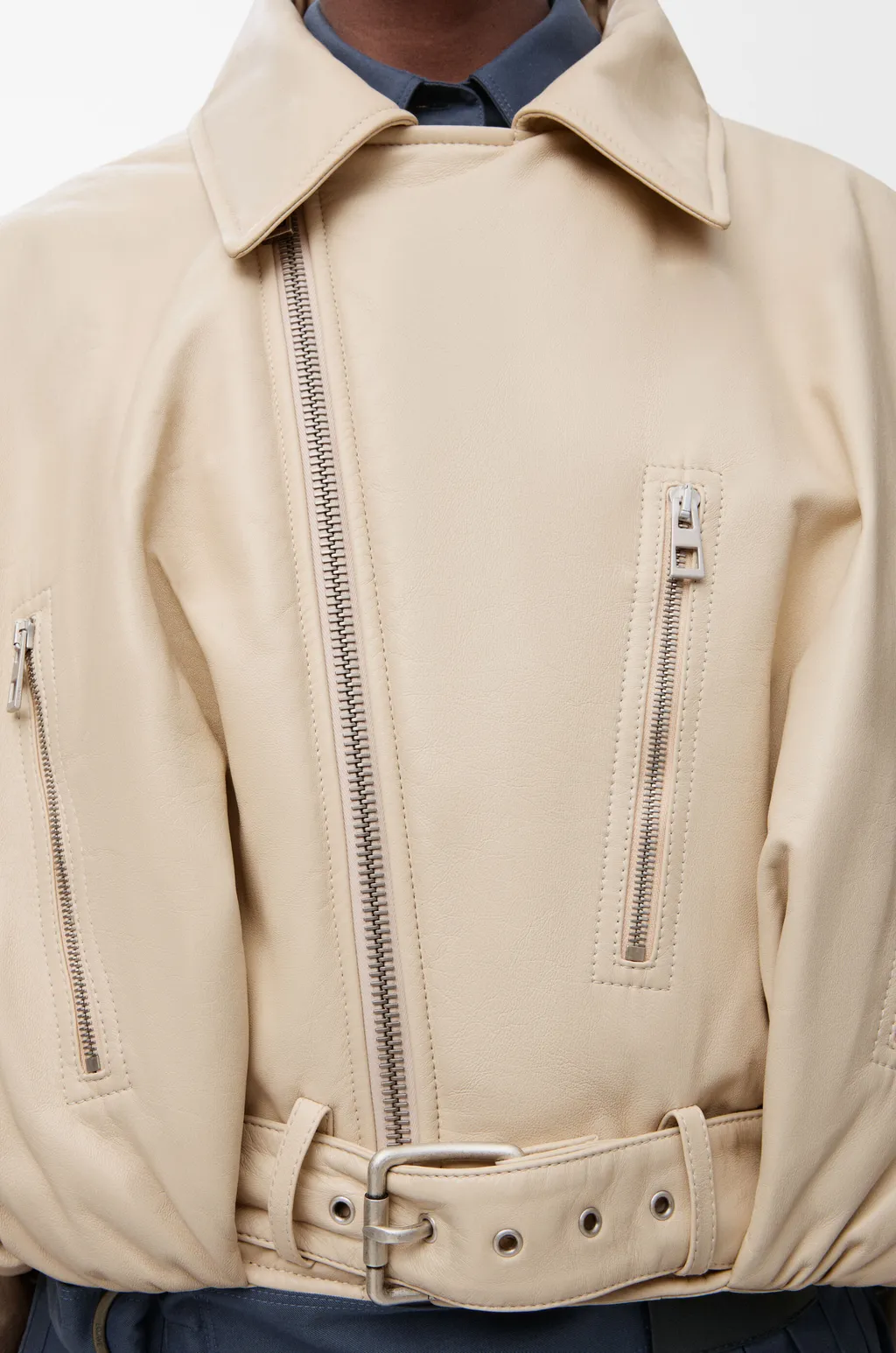 Biker Jacket In Nappa Lambskin