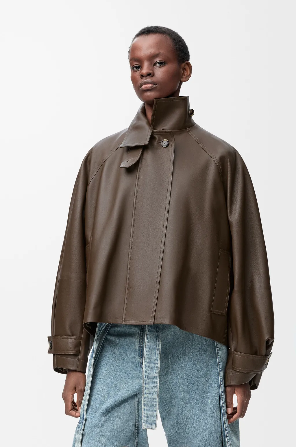 Short Parka In Nappa Calfskin