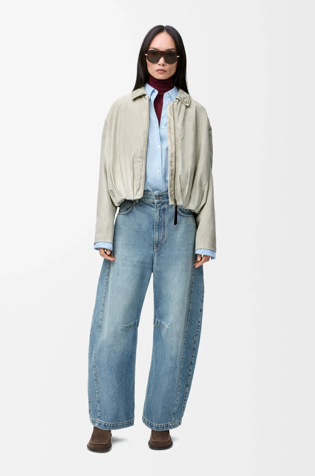 Draped Jacket In Cotton