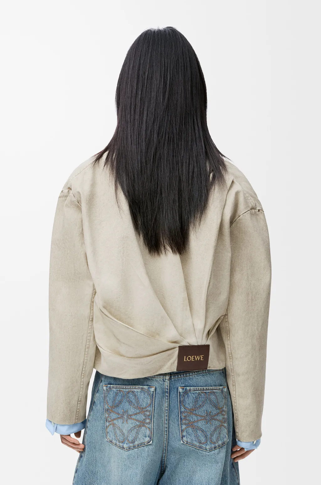 Draped Jacket In Cotton