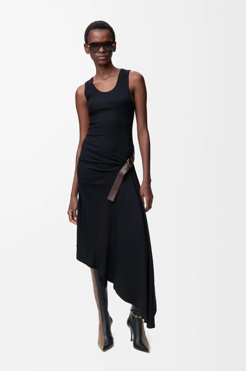 Tank Dress In Stretch Cotton