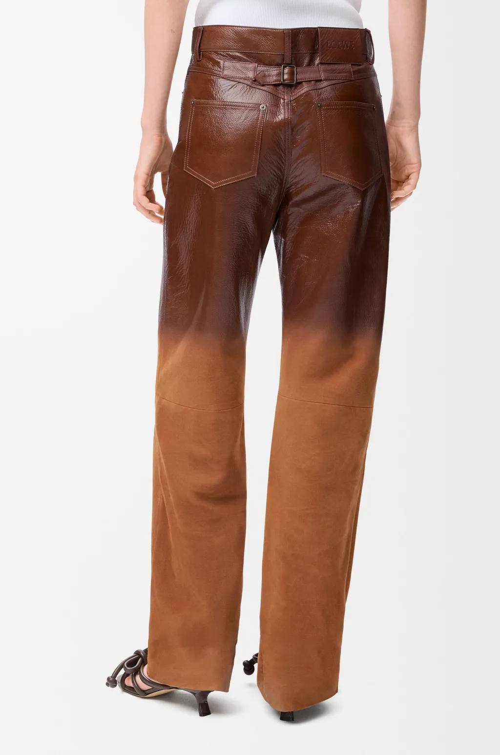 Trousers In Suede Lambskin