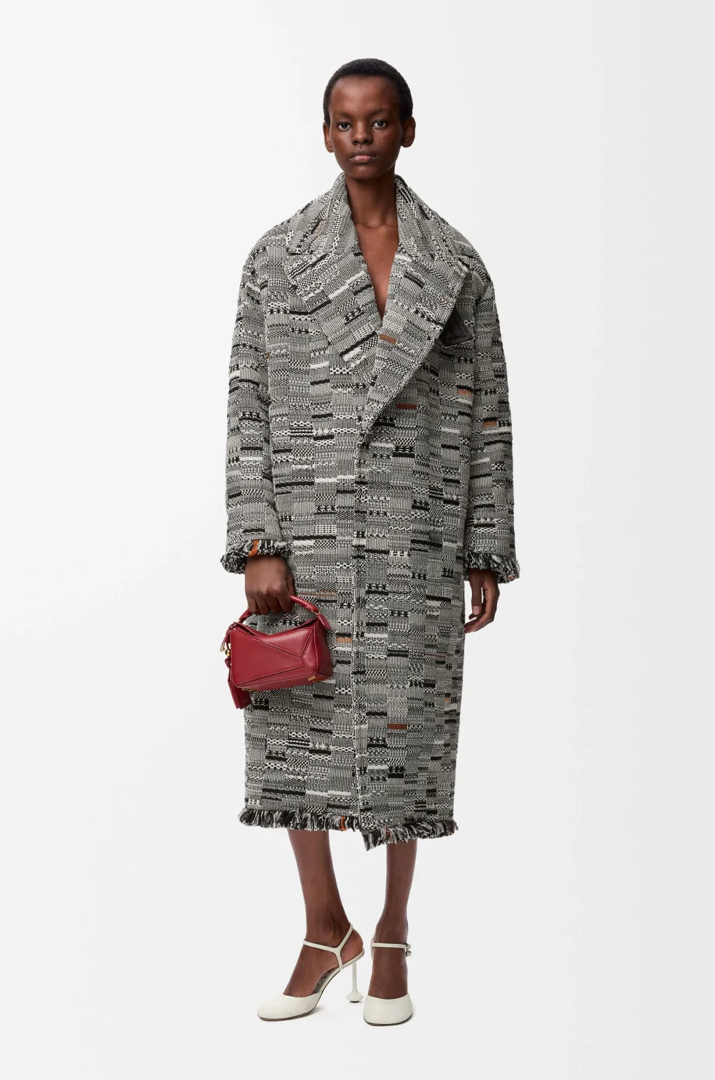 Coat In Cotton Jacquard