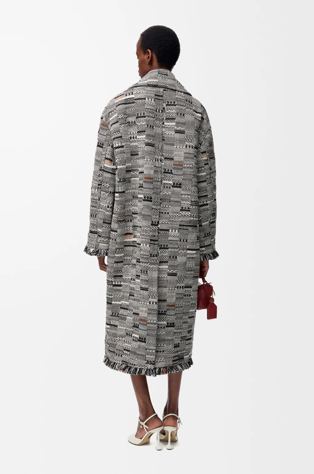 Coat In Cotton Jacquard
