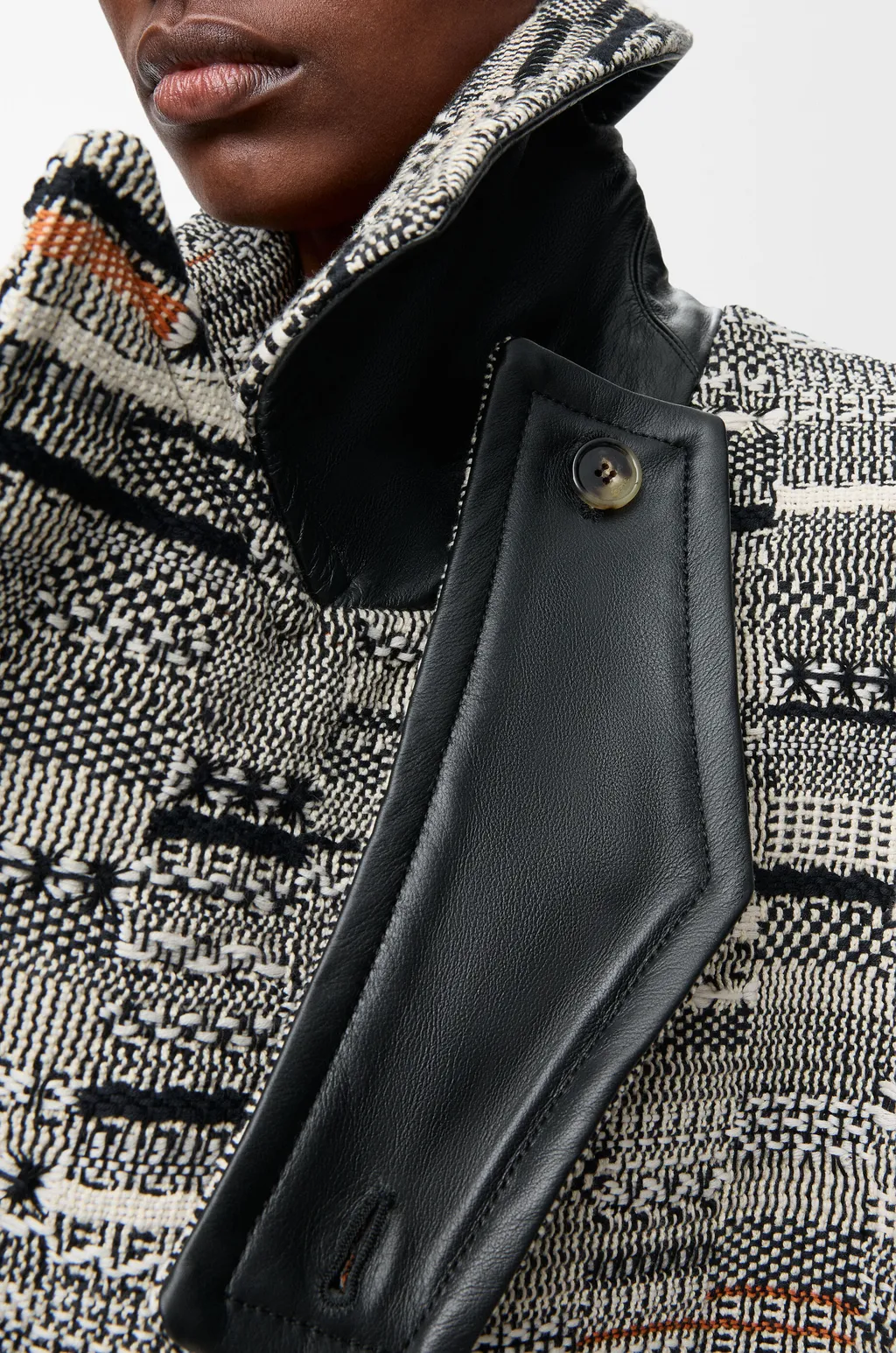 Coat In Cotton Jacquard