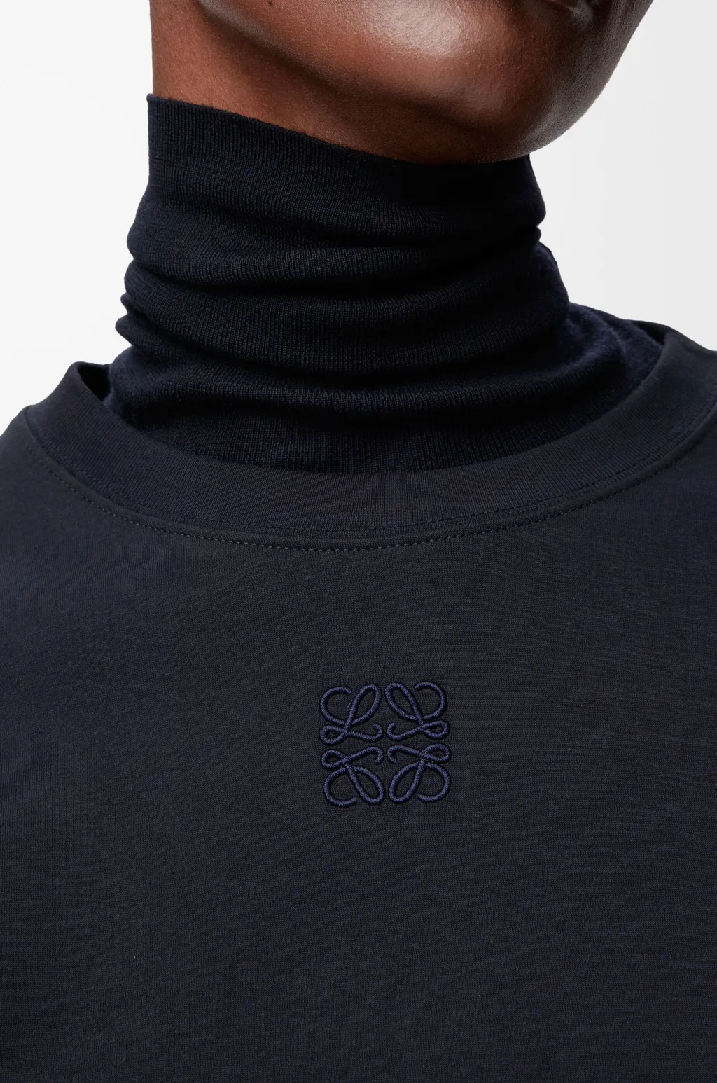 Asymmetric T-Shirt In Cotton Blend
