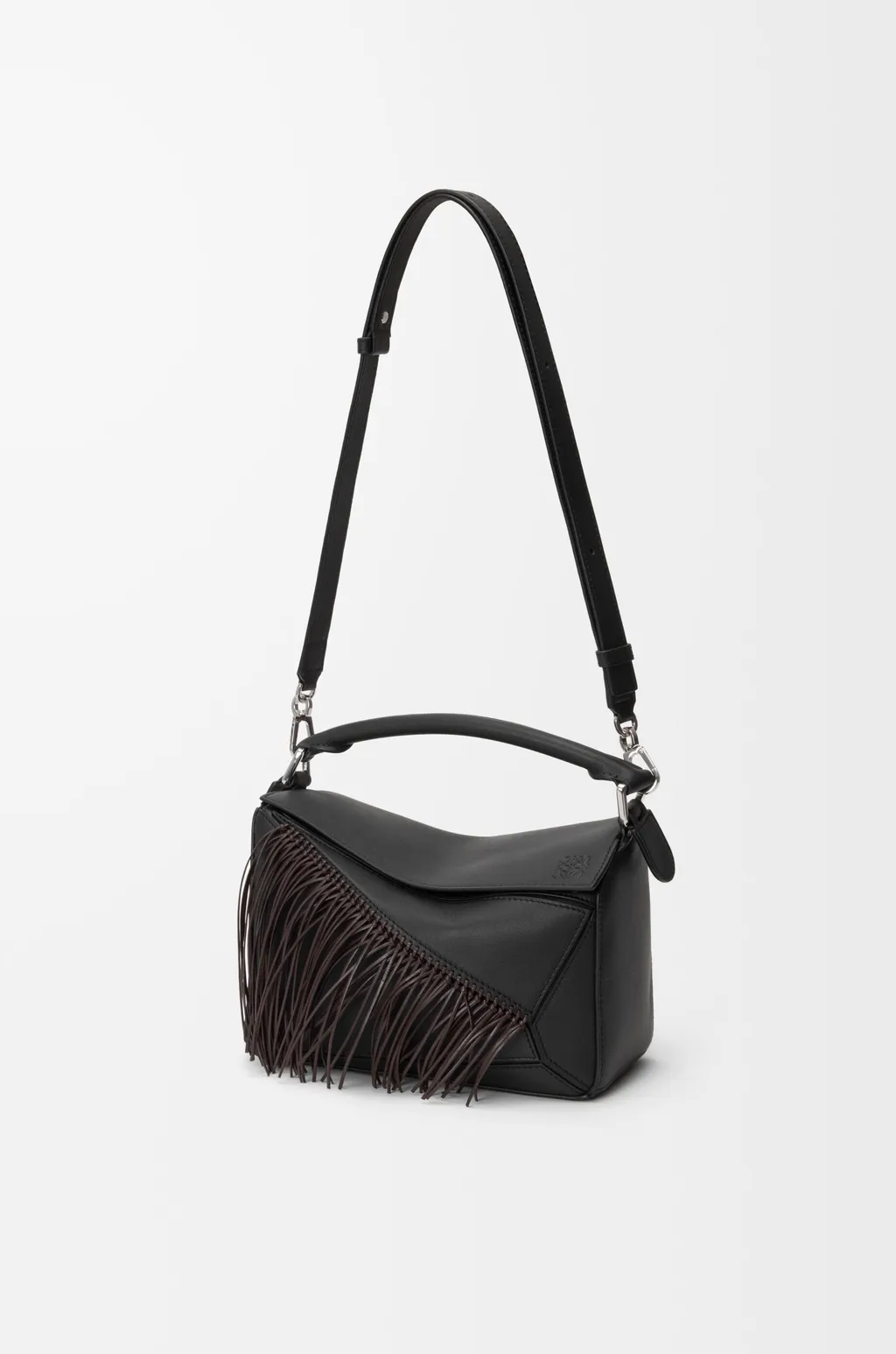 Fringe Small Puzzle Bag In Classic Calfskin
