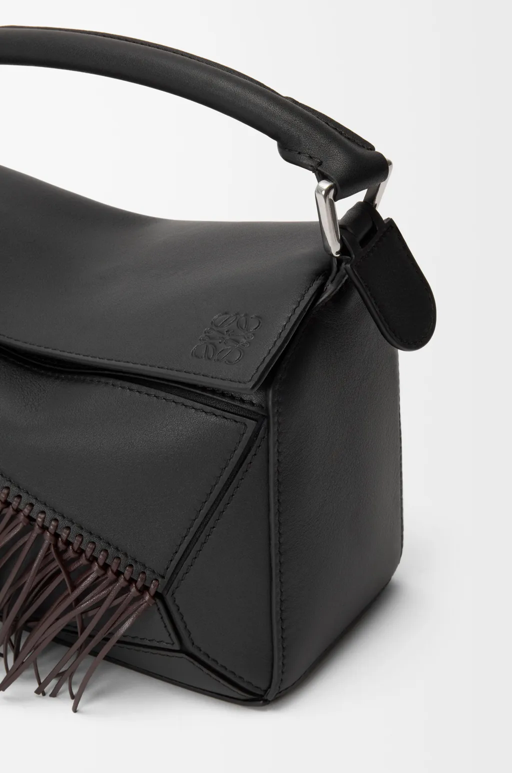 Fringe Small Puzzle Bag In Classic Calfskin