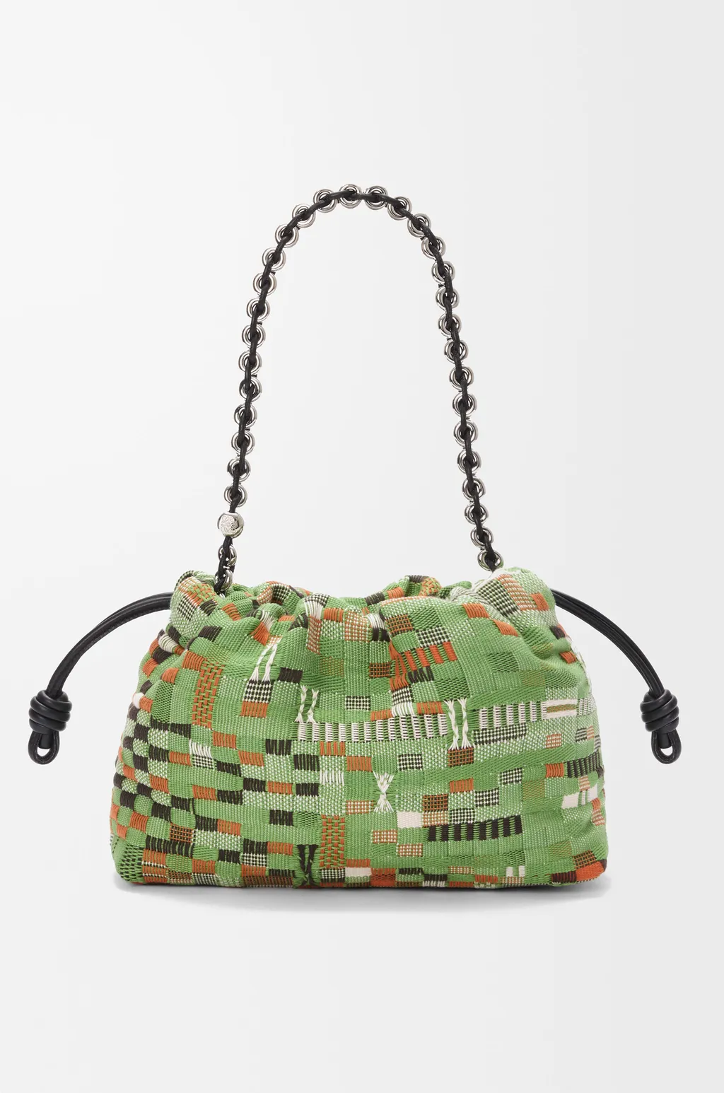 Medium Flamenco Purse In Embroidered Textile