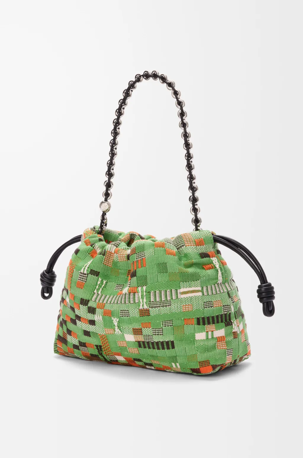 Medium Flamenco Purse In Embroidered Textile