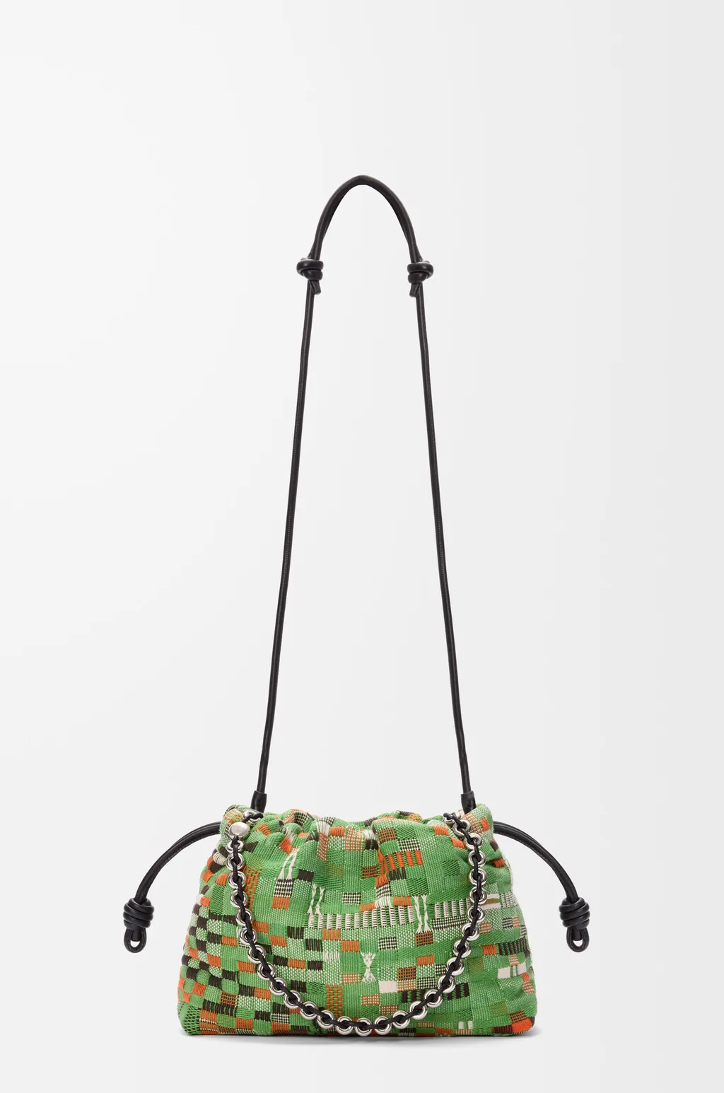 Medium Flamenco Purse In Embroidered Textile