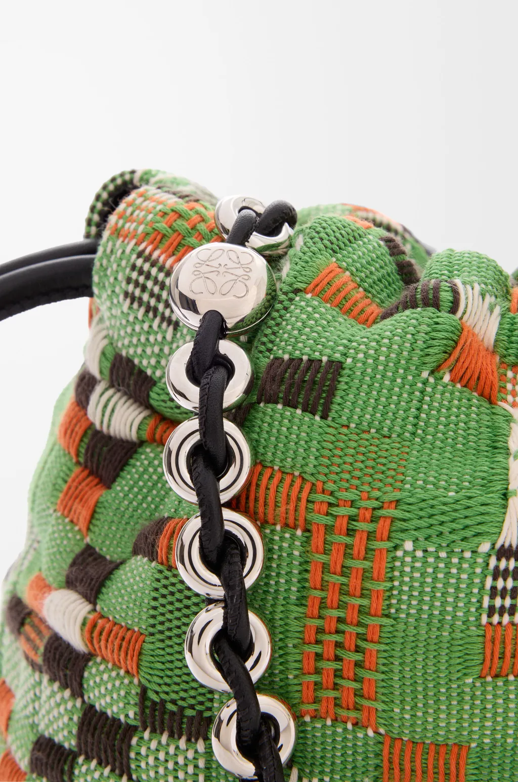 Medium Flamenco Purse In Embroidered Textile