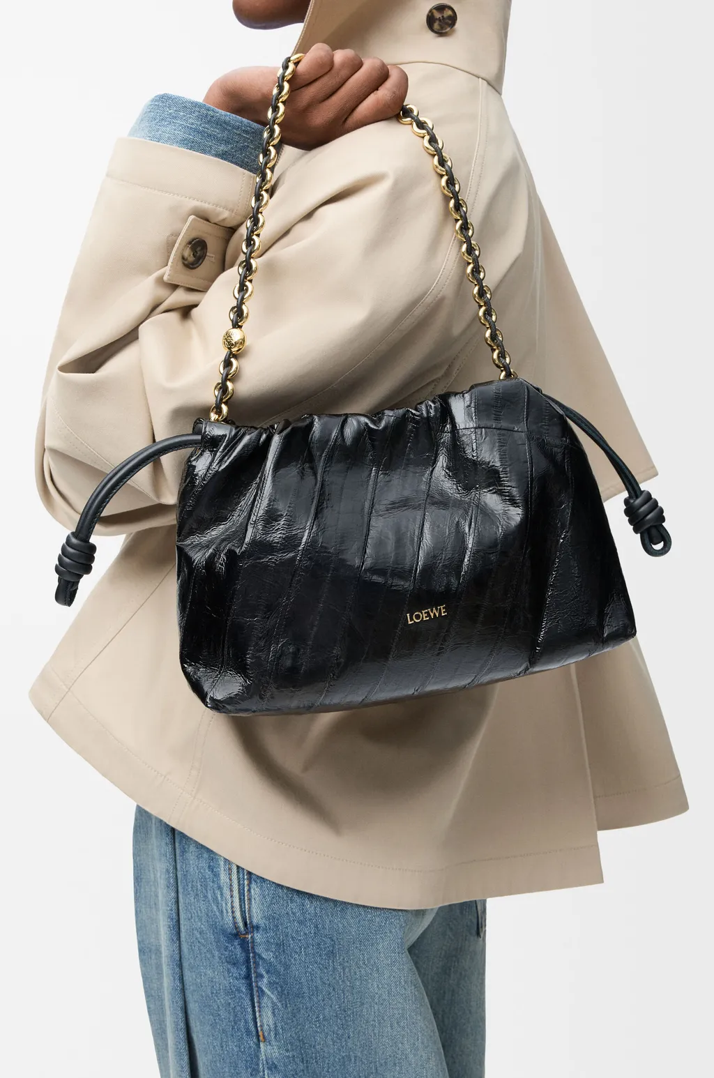 Medium Flamenco Purse In Hagfish