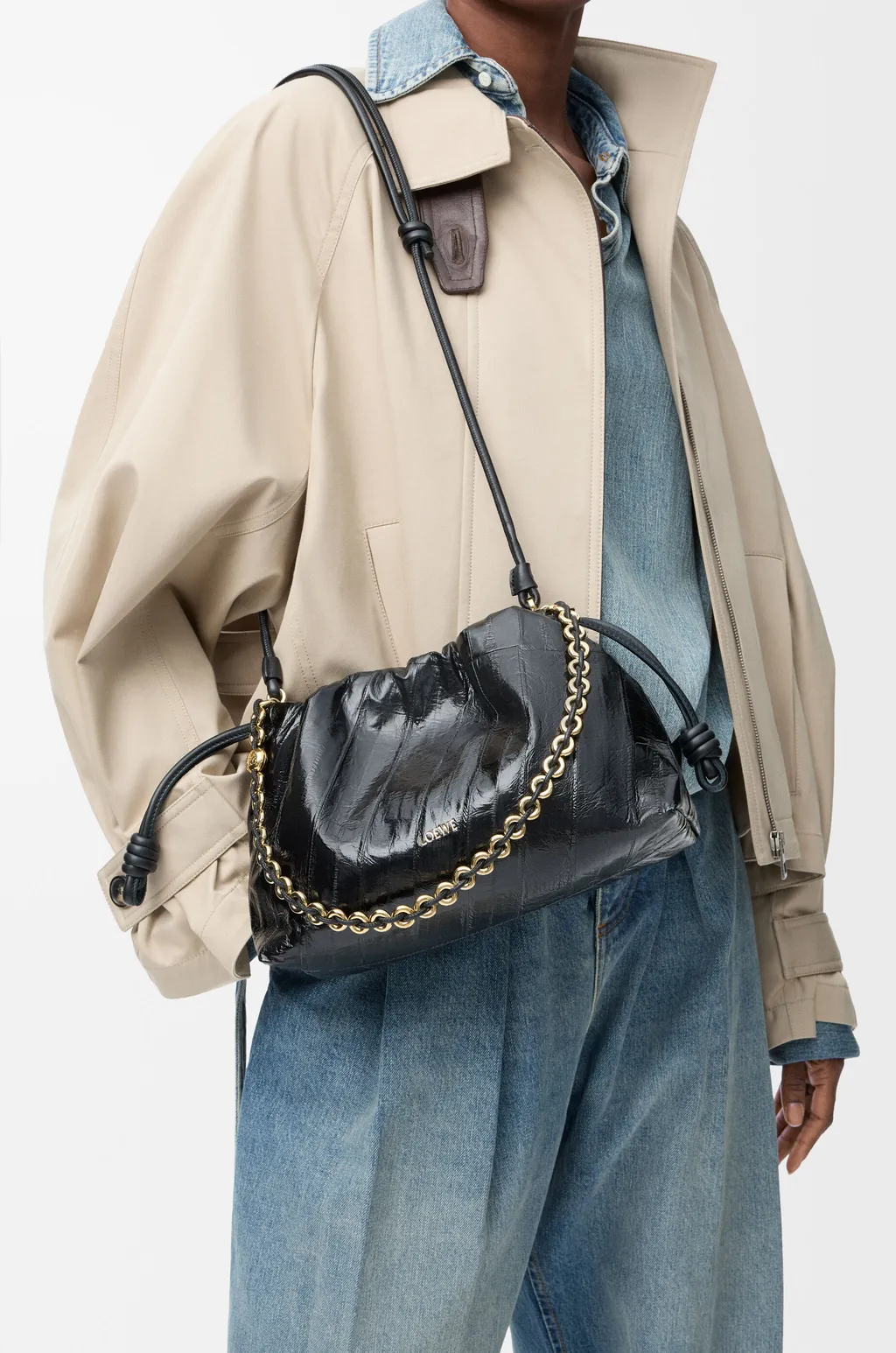 Medium Flamenco Purse In Hagfish