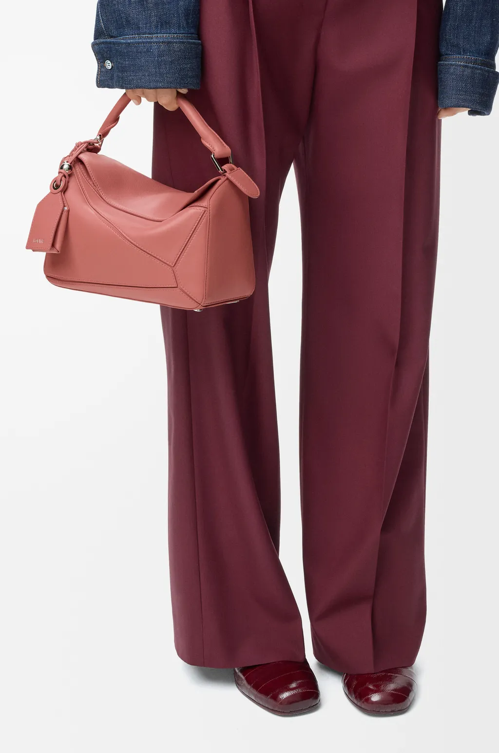 Small Featherlight Puzzle Bag In Nappa Lambskin