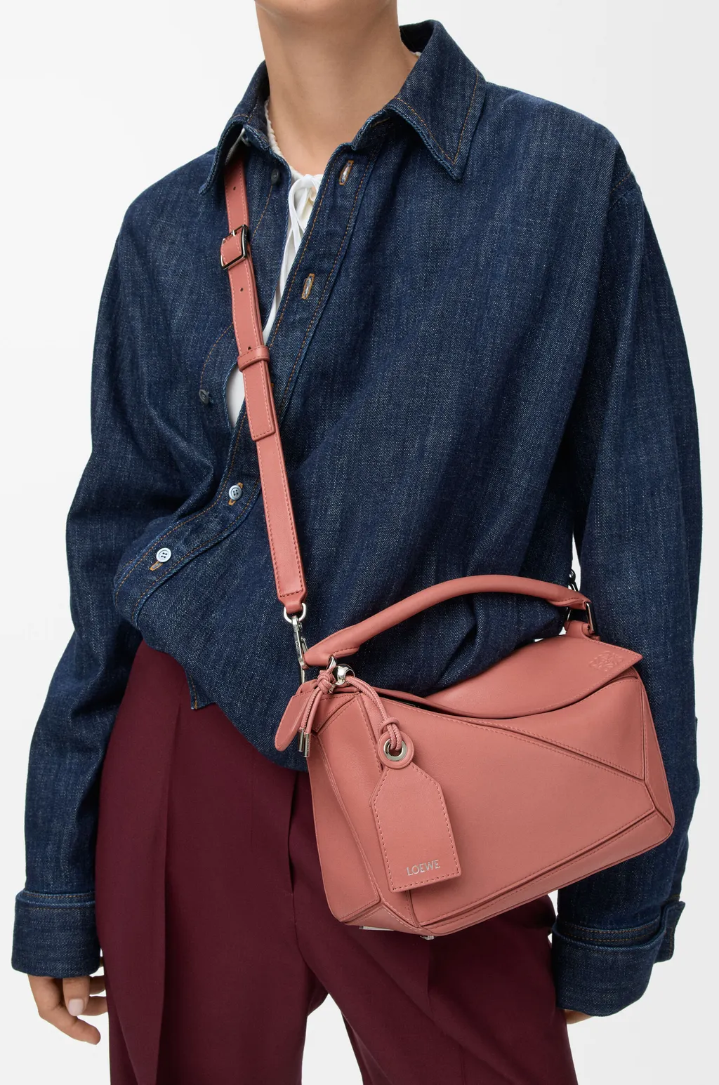 Small Featherlight Puzzle Bag In Nappa Lambskin