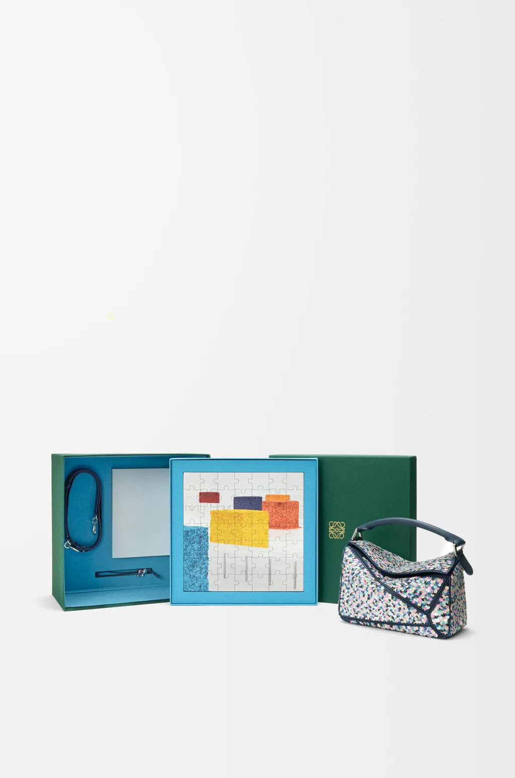 Puzzle 10 Confetti Bag In Classic Calfskin